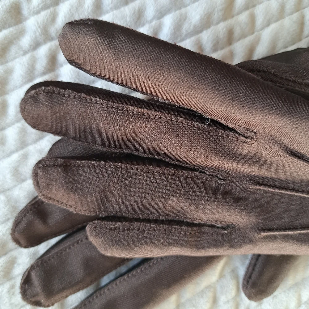 Thinsulate Vintage Style Chic Brown Winter Gloves Size OS